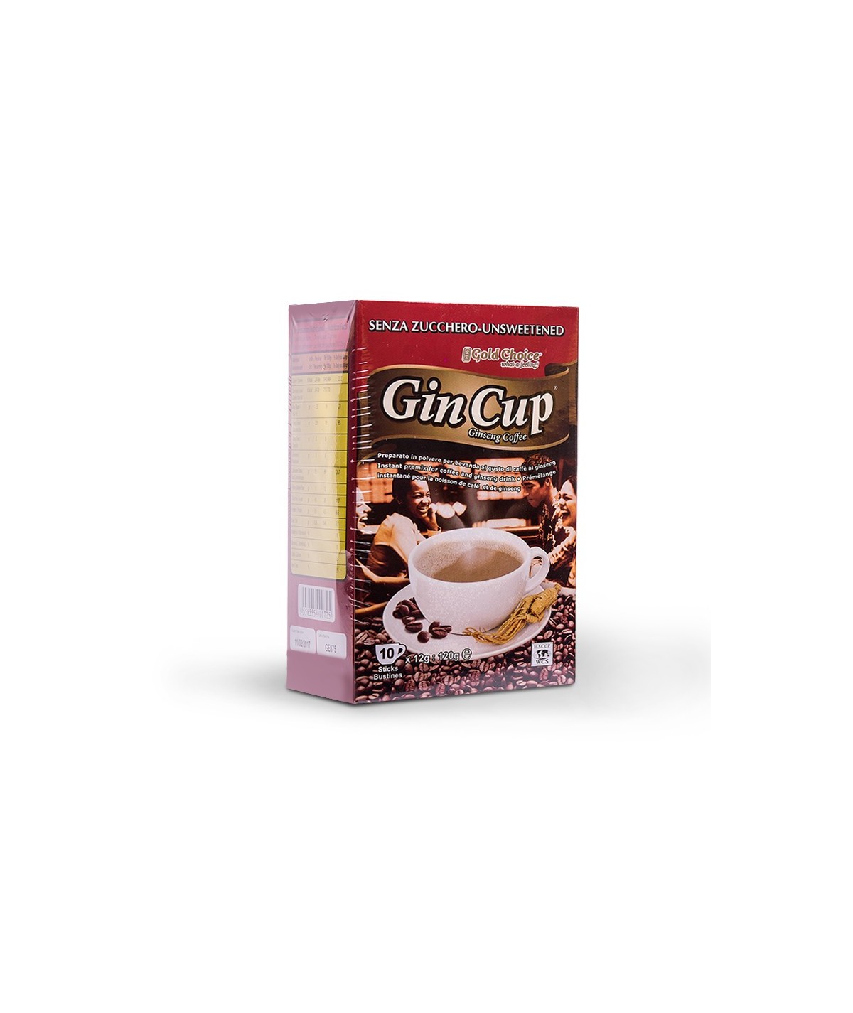 Caffè Ginseng Solubile - GIN CUP - NO SUGAR - ORIGINALE 